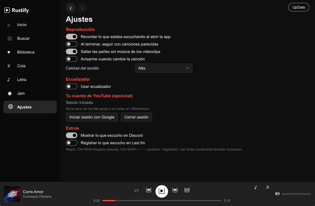 Ajustes